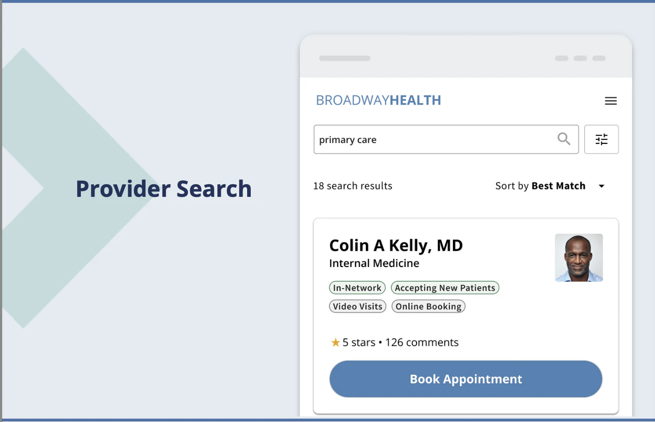 screenshot of Kyruus Health